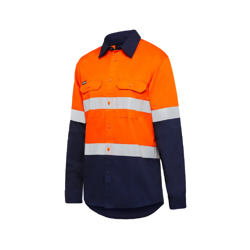 KingGee Men's Vented Spliced Drill Taped Shirt K54025 Metro Workwear